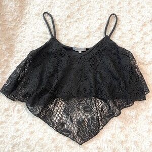 Y2K Charlotte Russe Coachella Lace Crop Top Bikini Top Sz M